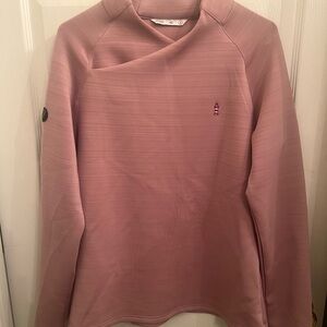 Dusty Pink Cowl Neck Sweater with Harbourtown Golf Links logo